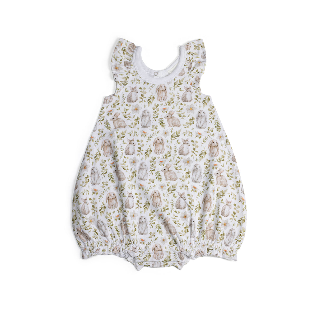 Little Bee Bunny Cotton Romper from the Isabelle & Harper collection:image,small_image,thumbnail