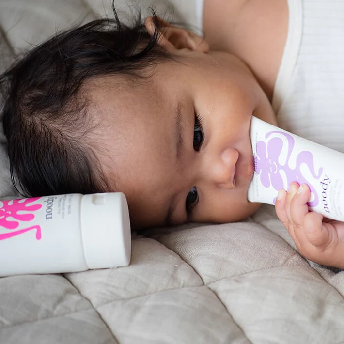 baby with Baby Body Lotion from Noody 