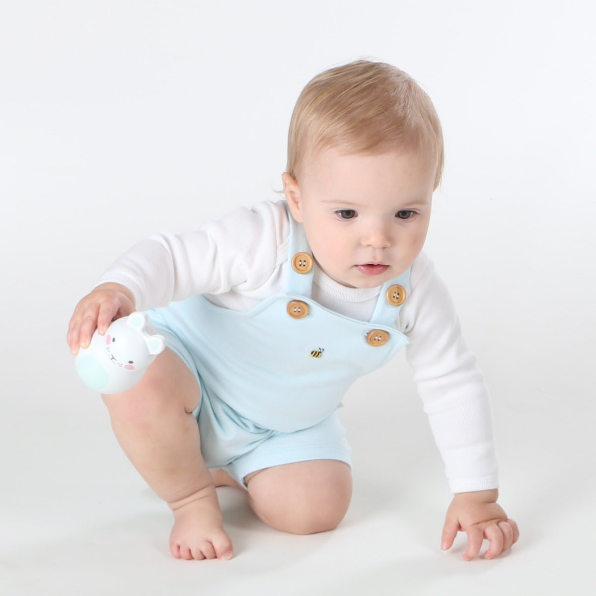 Dimples Summer delights collection cotton overalls in Blue