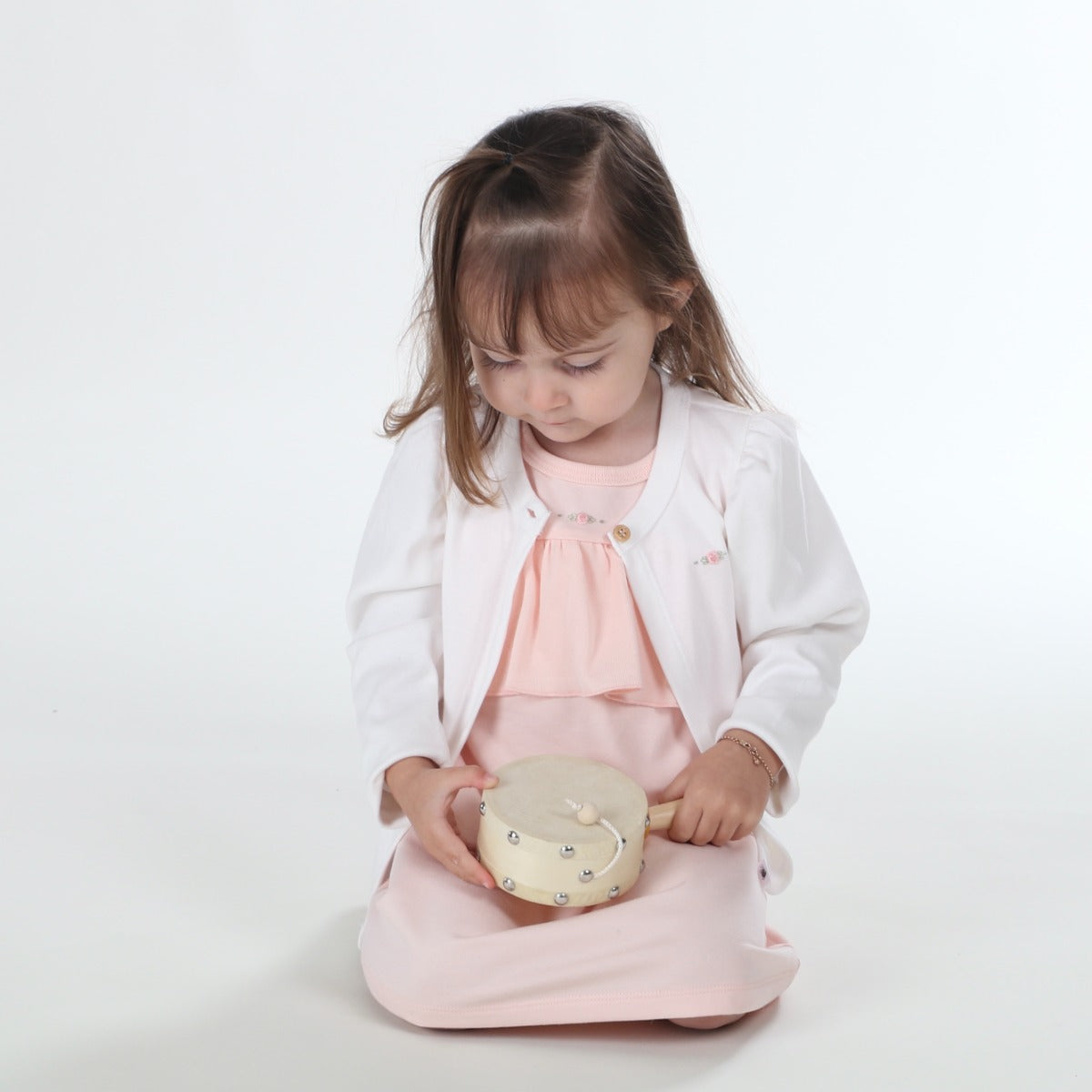 Dimples Summer Delights cotton dress in Pink rose