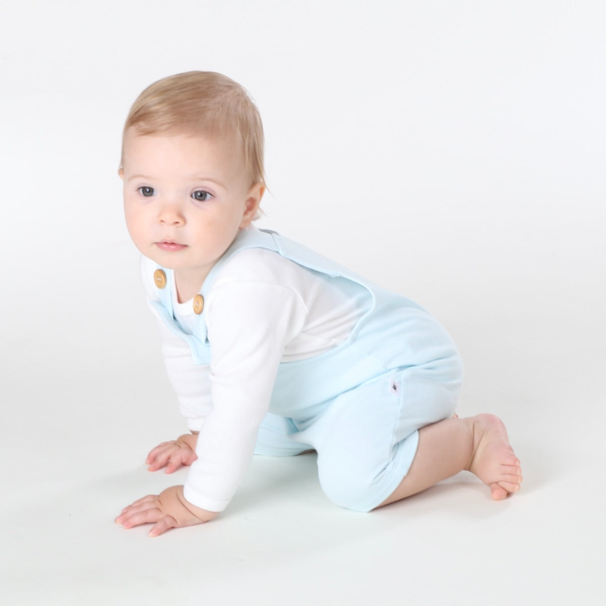 Dimples Summer delights collection cotton overalls in Blue