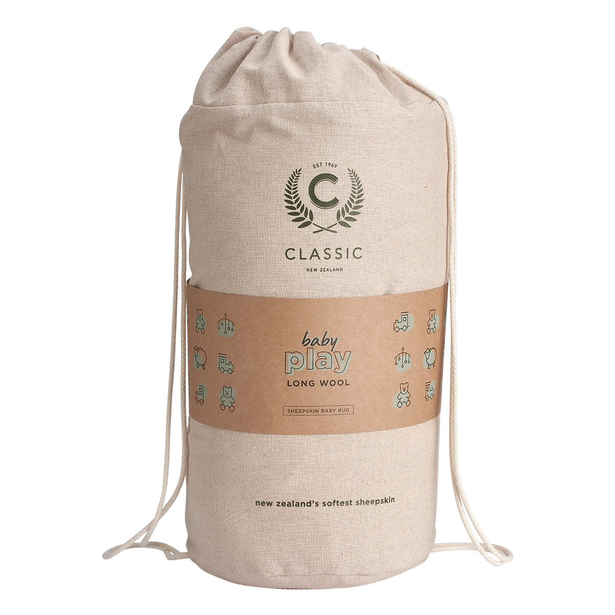 Classic New zealand Sheepskin rug in bag