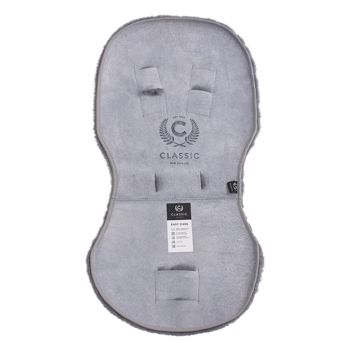 Classic New Zealand Baby Move Sheepskin for stroller in grey - Underneath 