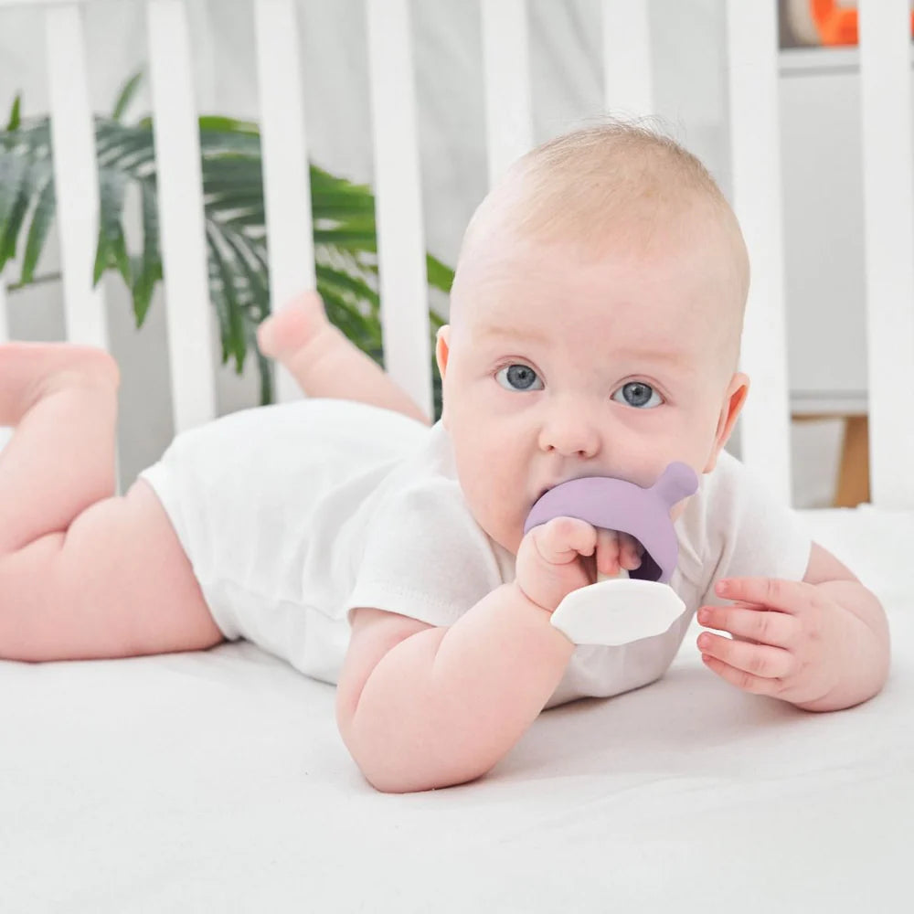 Mushroom Teether Lavender - Mombella