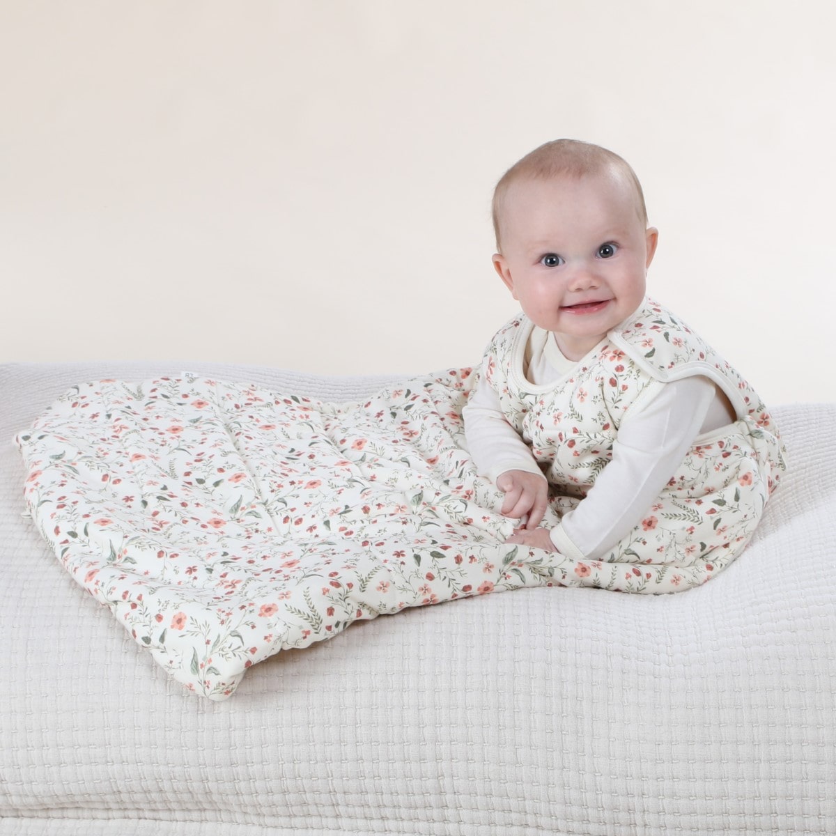 Little Bee duvet weight sleeping bag in floral on Baby