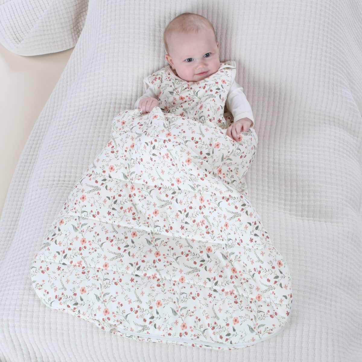 Little Bee duvet weight sleeping bag in floral on Baby