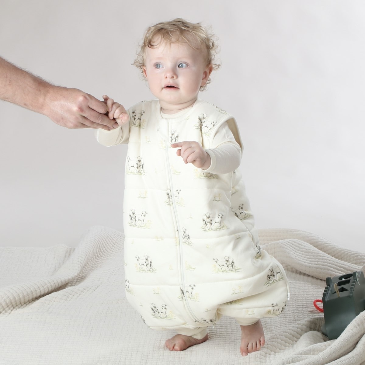 Little bee Duvet sleepwalker in Lamb on baby