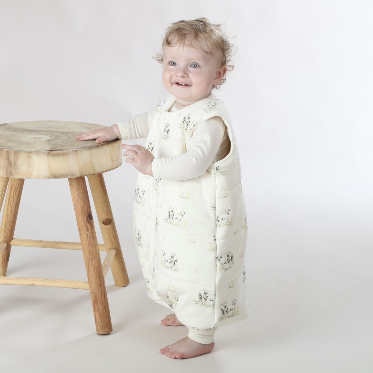 Little bee Duvet sleepwalker in Lamb on baby