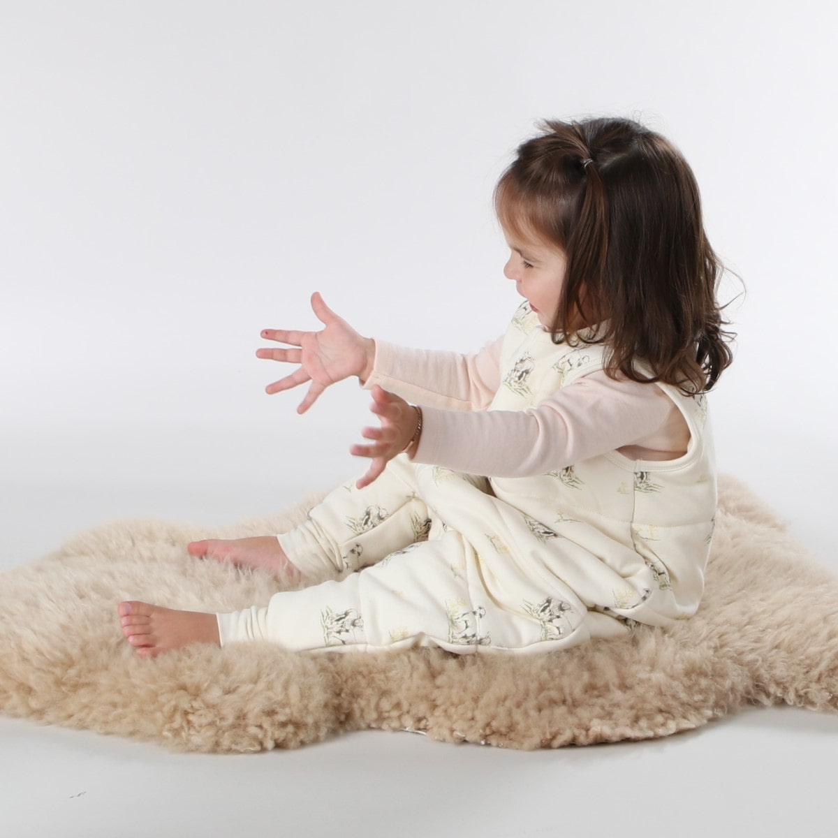 Little bee Duvet sleepwalker in Lamb on baby
