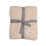 Merino peach knit blanket by Little Bee by Dimples:image,small_image,thumbnail,swatch_image