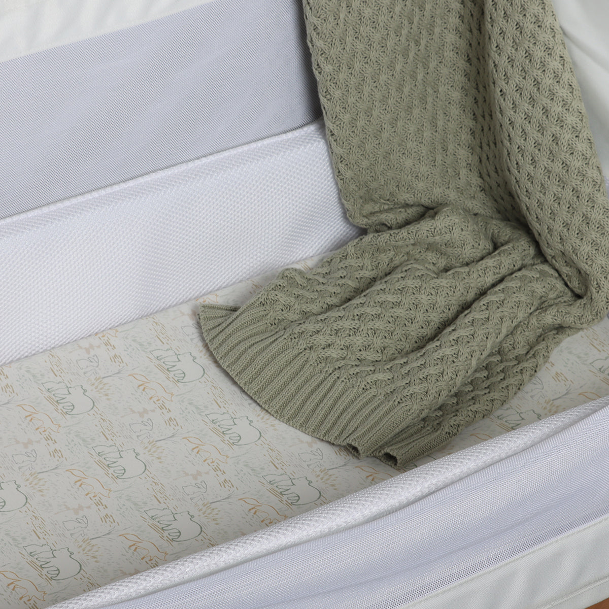Fitted Bassinet Sheet - Little Bee by Dimples - Dimples