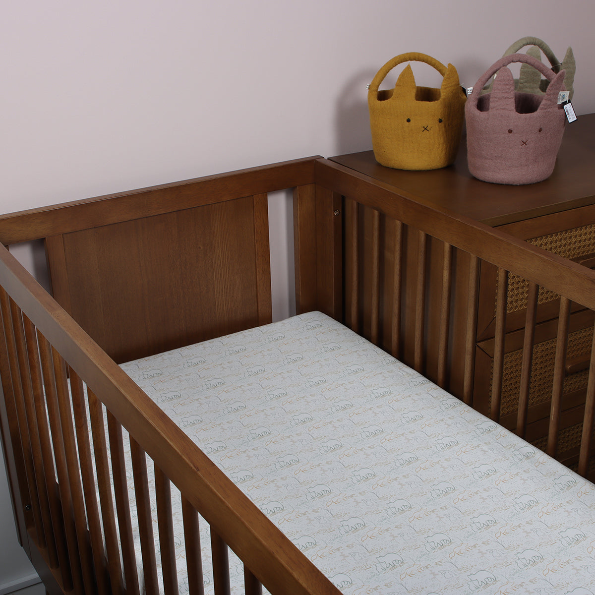 Fitted Cot Sheet - Little Bee by Dimples - Dimples