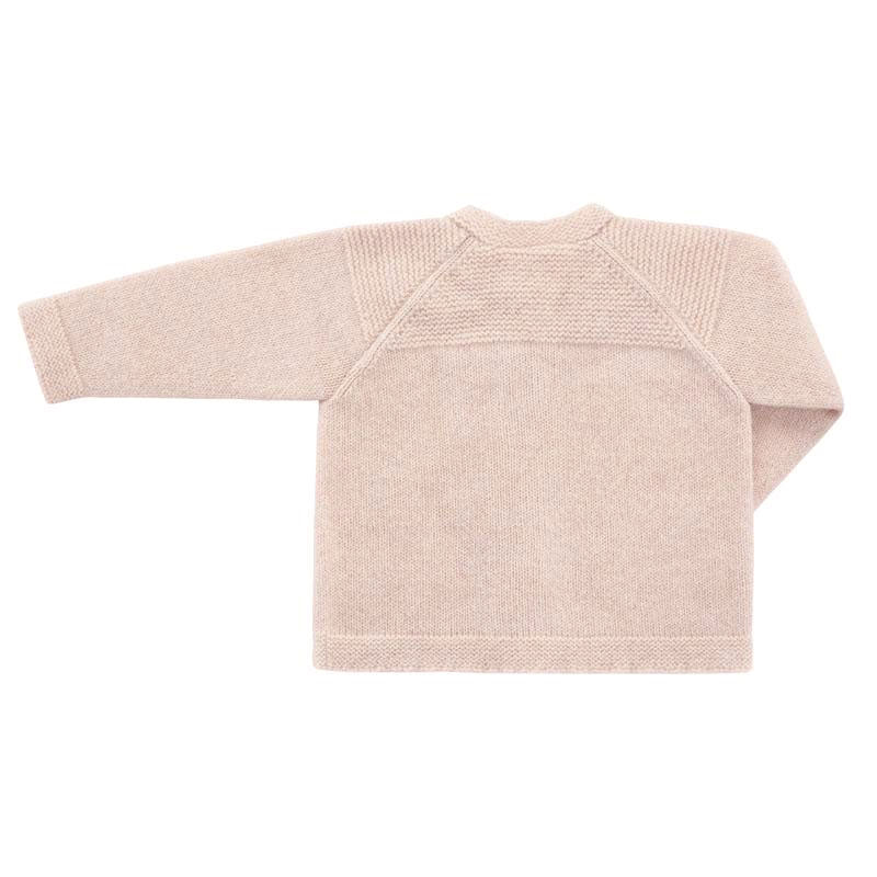 Benmore Dress cardigan in blush Pink back view
