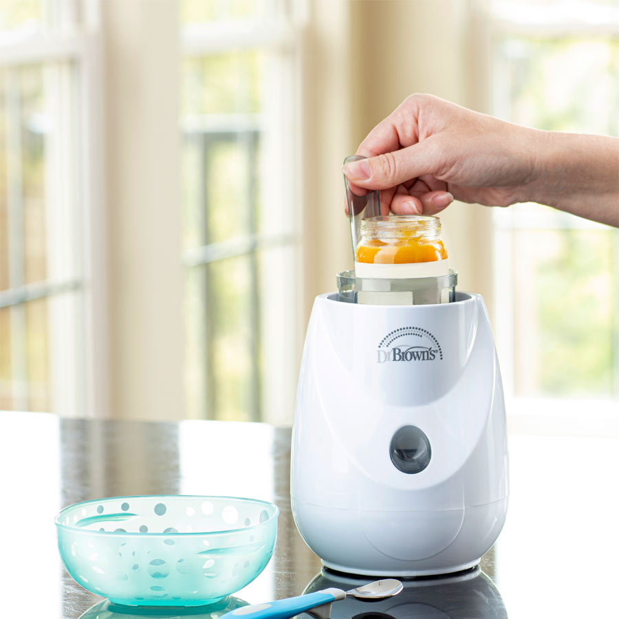 Dr Browns Insta-Feed Bottle Warmer and Steriliser with food jar inside