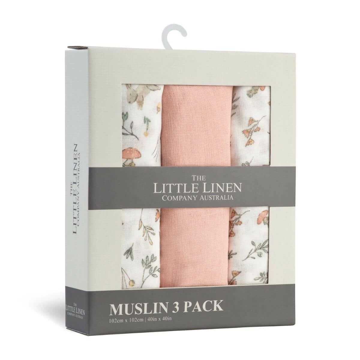 little linen muslin wrap 3 pk