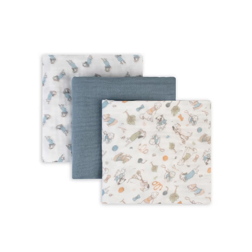 little linen muslin wrap 3 pk