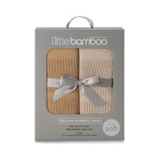 Bamboo viscose and cotton blend blanket in a pack