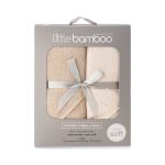 Little Bamboo Hooded Towel 2pk Iced Coffee