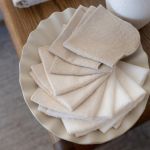 Little Linen Towelling Washers 10pk Iced Coffee