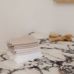 Little Linen Towelling Washers 10pk Iced Coffee