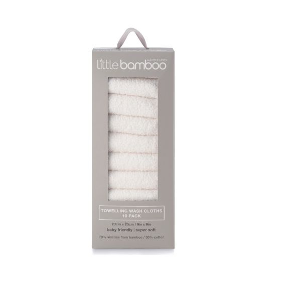 Bamboo and viscose Face Washer 10 pack