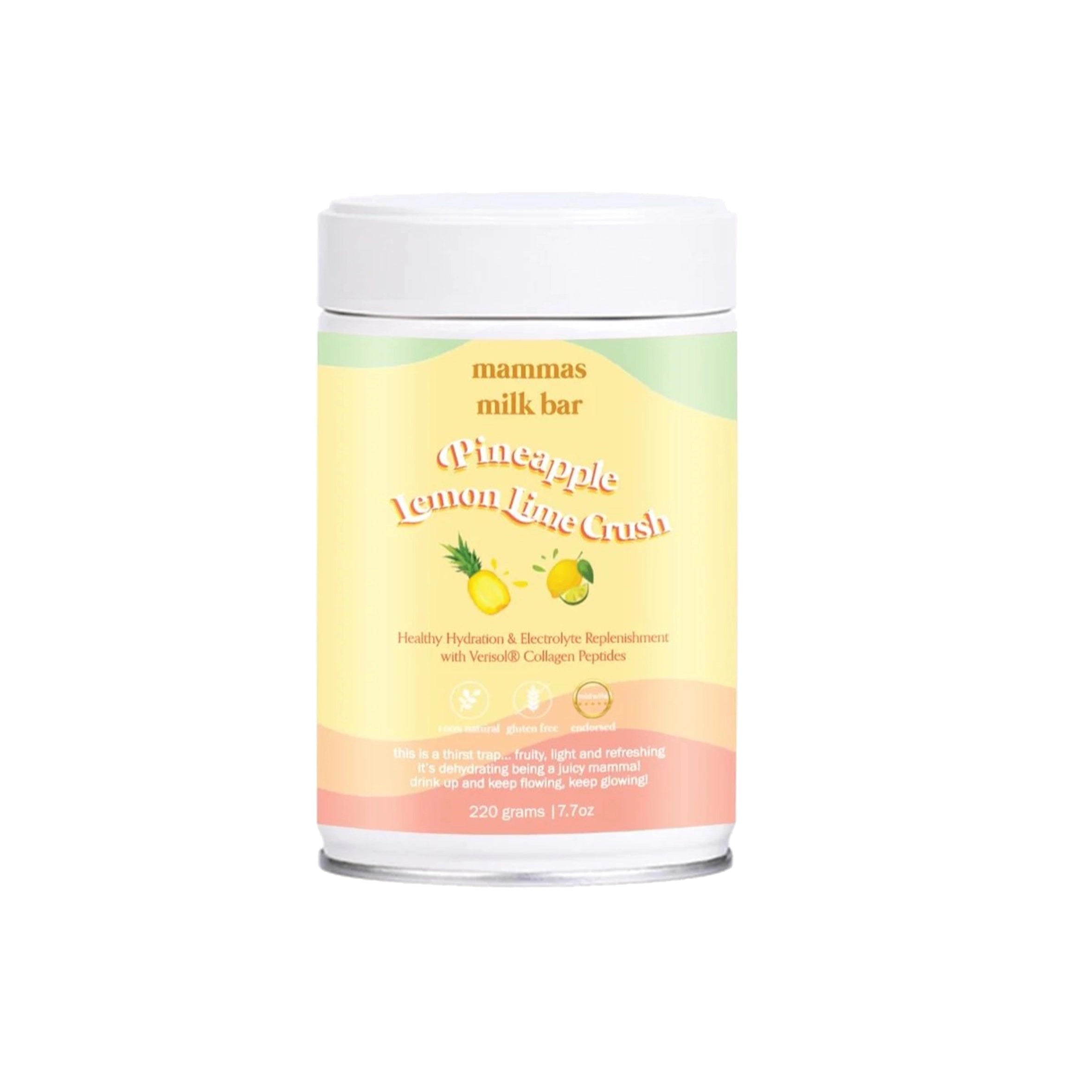 Pineapple Lemon & Lime Hydration & Electrolytes - Mamma's Milk Bar - Dimples