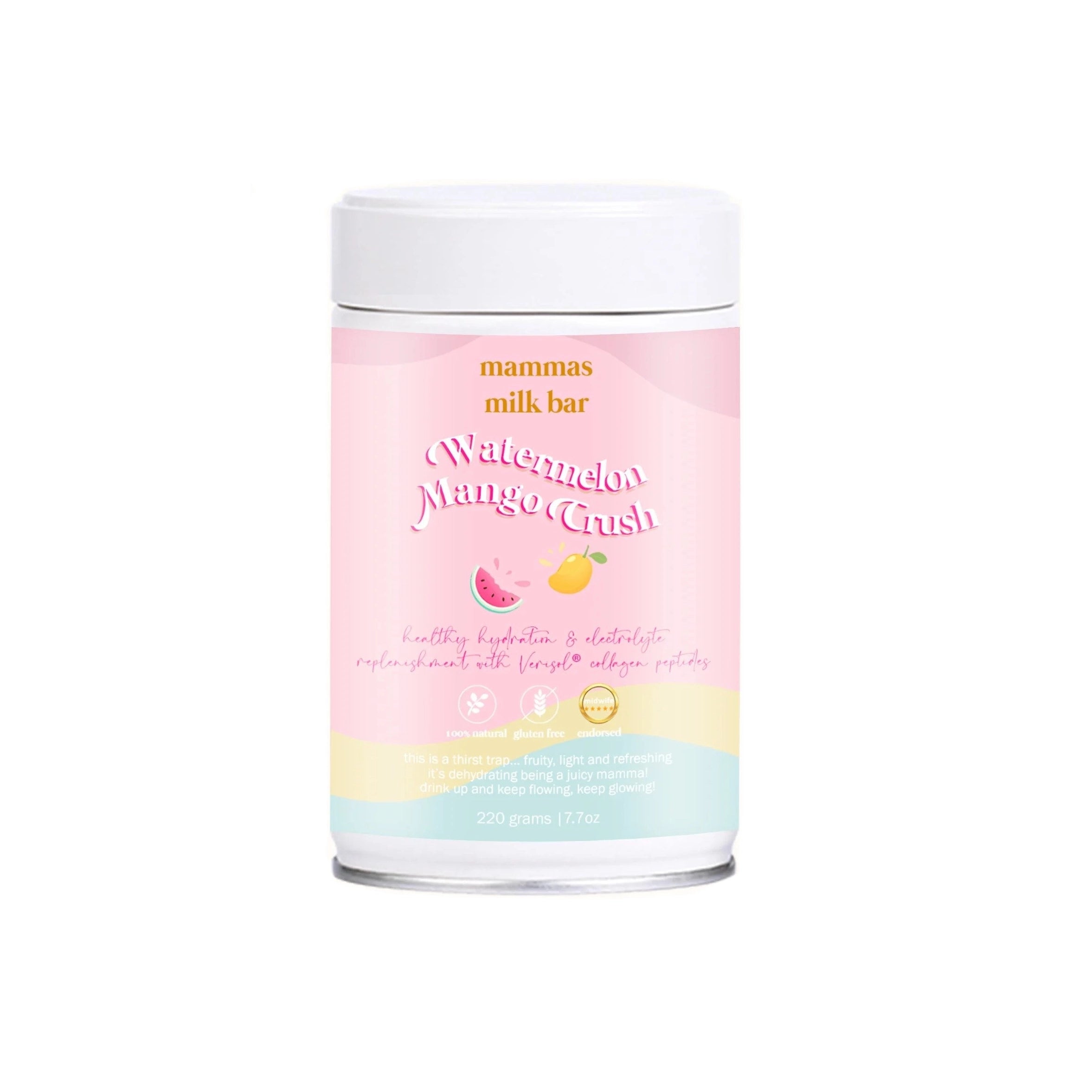 Watermelon Crush Hydration & Electrolytes - Mamma's Milk Bar - Dimples