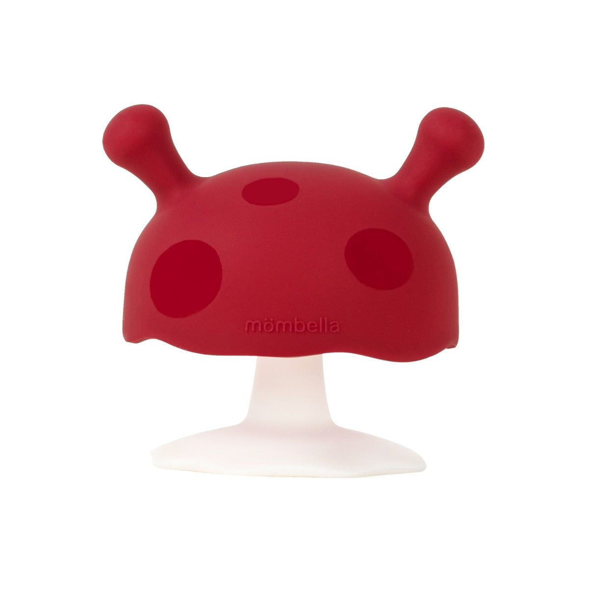 Mombella chimney red mushroom teether:image,small_image,thumbnail,swatch_image
