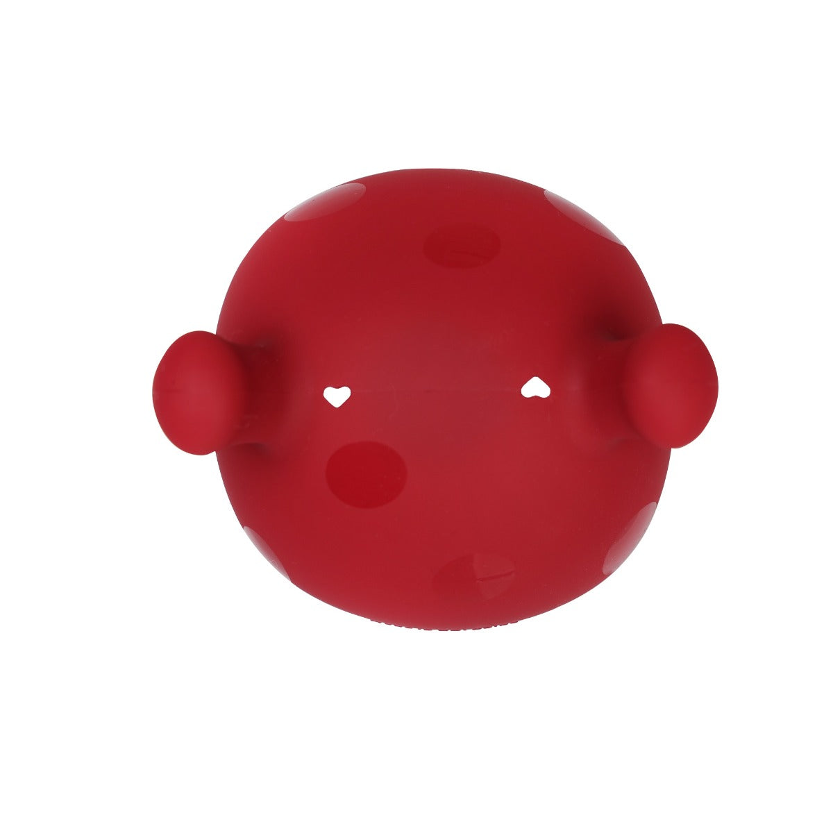 Mombella chimney red mushroom teether top view