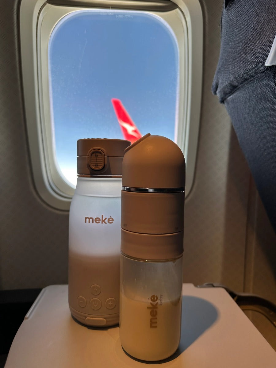 Meke Milk Warmer for babies in airplane