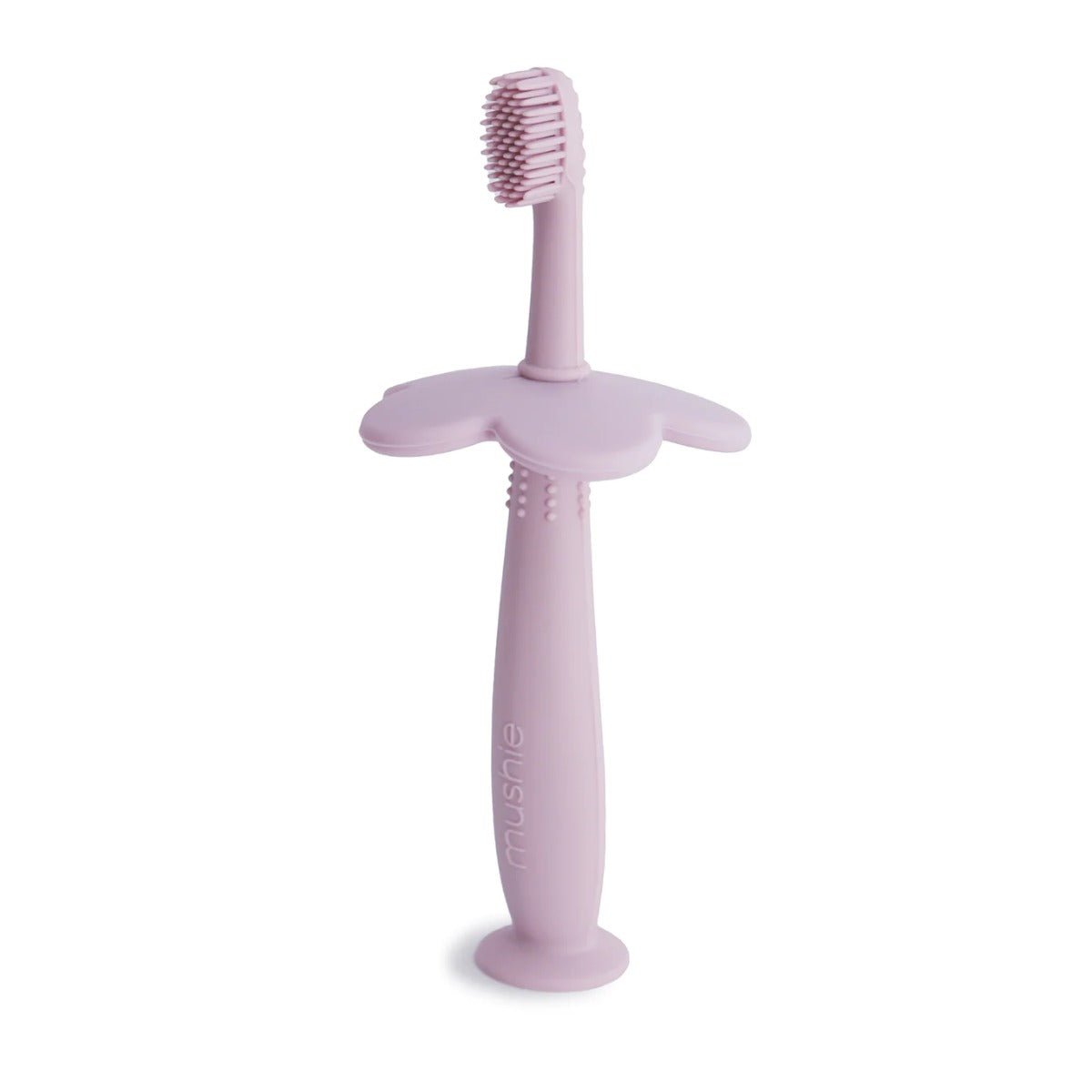 Lilac flower training brush for babies from mushie:image,small_image,thumbnail,swatch_image