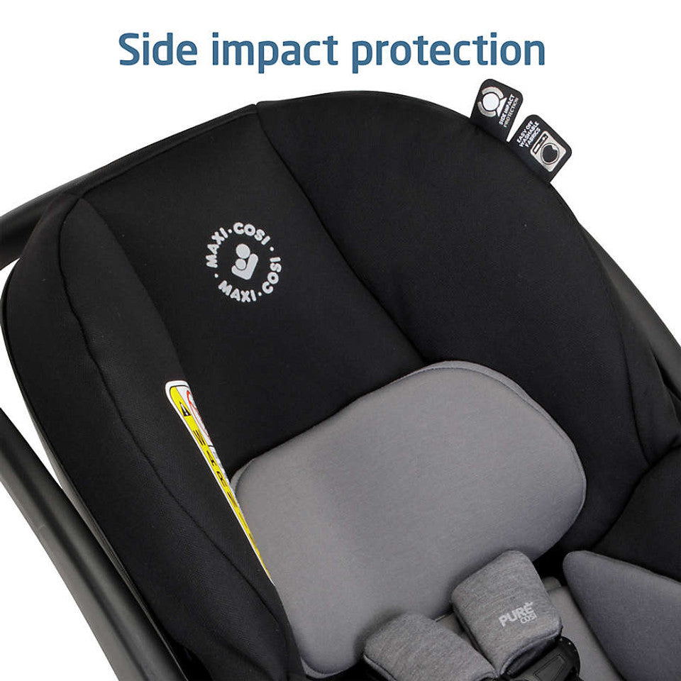Maxi Cosi Mico Luxe Infant Car Seat - Midnight Glow side impact