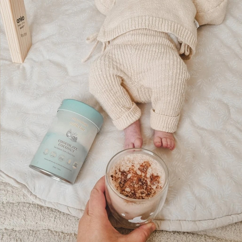 Coconut Hot Chocolate - Mamma's Milk Bar - Dimples