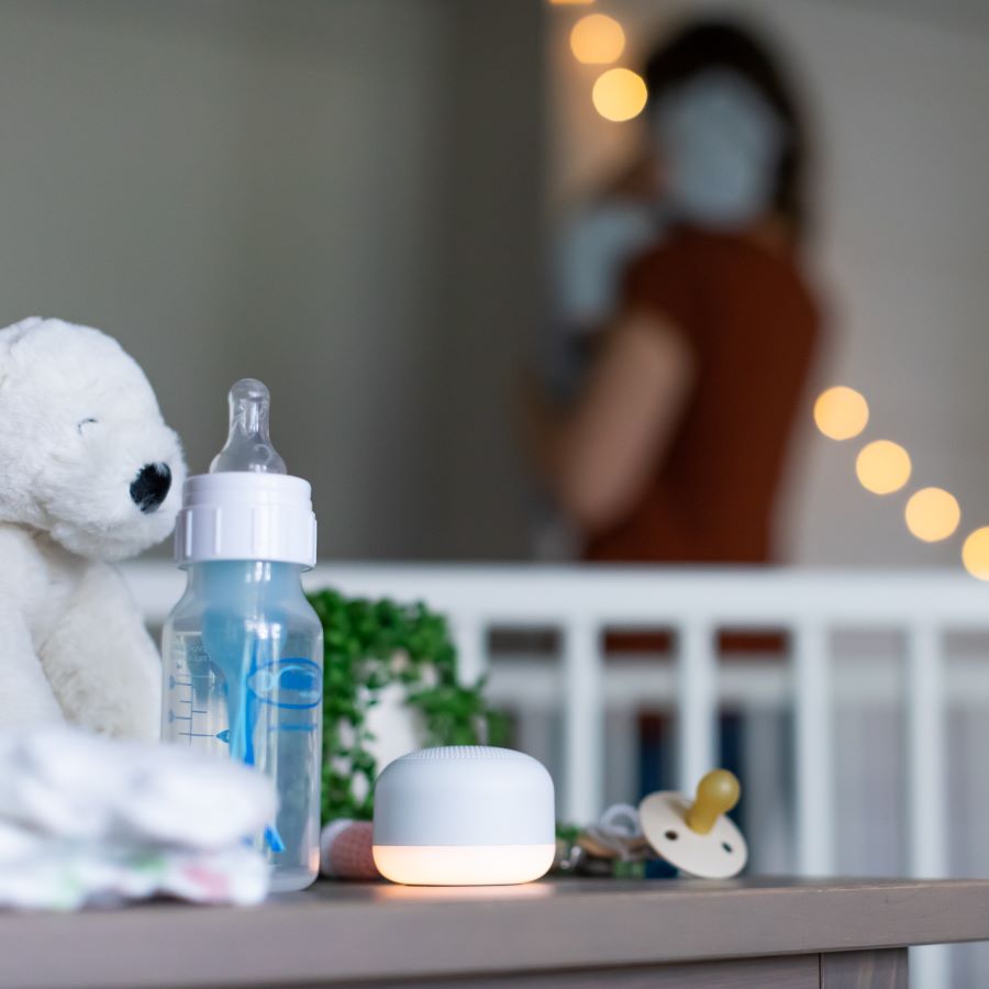 Travel Mini Sound Machine with Nightlight - Yogasleep - Dimples