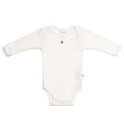 Dimples classic merino baby longsleeve bodysuit in cream bee :image,small_image,thumbnail