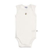 Dimples classic Merino Sleeveless bodysuit in cream bee baby clothing:image,small_image,thumbnail