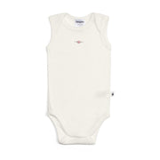 Dimples classic merino sleeveless bodysuit in cream rose baby clothing:image,small_image,thumbnail