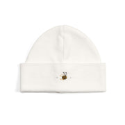 Dimples classic merino baby beanie in cream bee:image,small_image,thumbnail