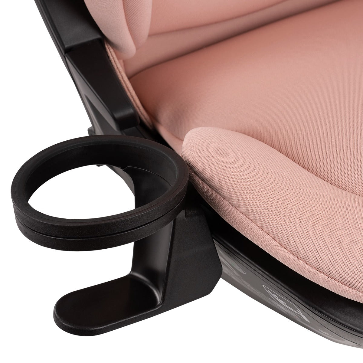 Nuna Aace Lx car seat capsule in Coral cup holder