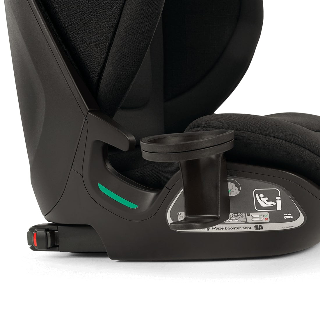 Nuna Aace lx car seat capsule in caviar Zoomed View