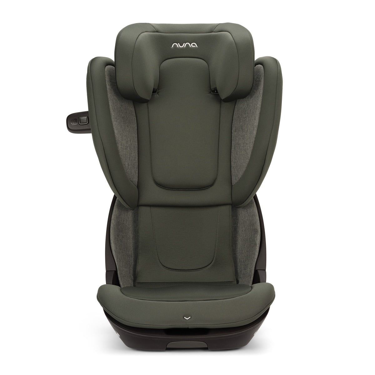 Nuna Aace lx car seat capsule in forest front view.