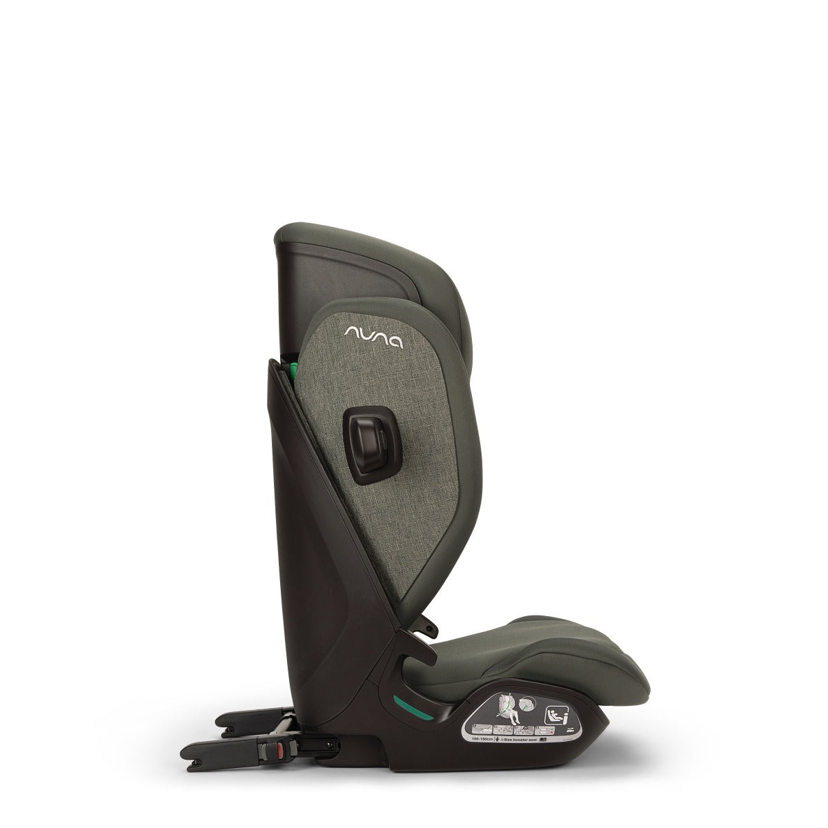 Nuna Aace lx car seat capsule in forest side view.