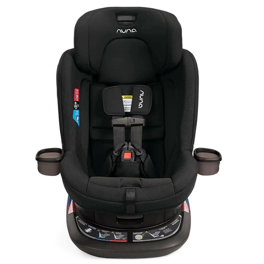 Nuna Revv Convertable carseat in caviar extended