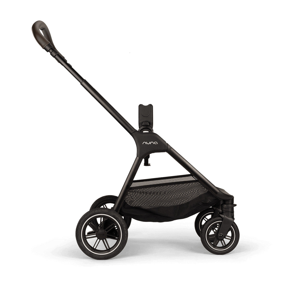 Nuna Triv Next Caviar pram side view frame