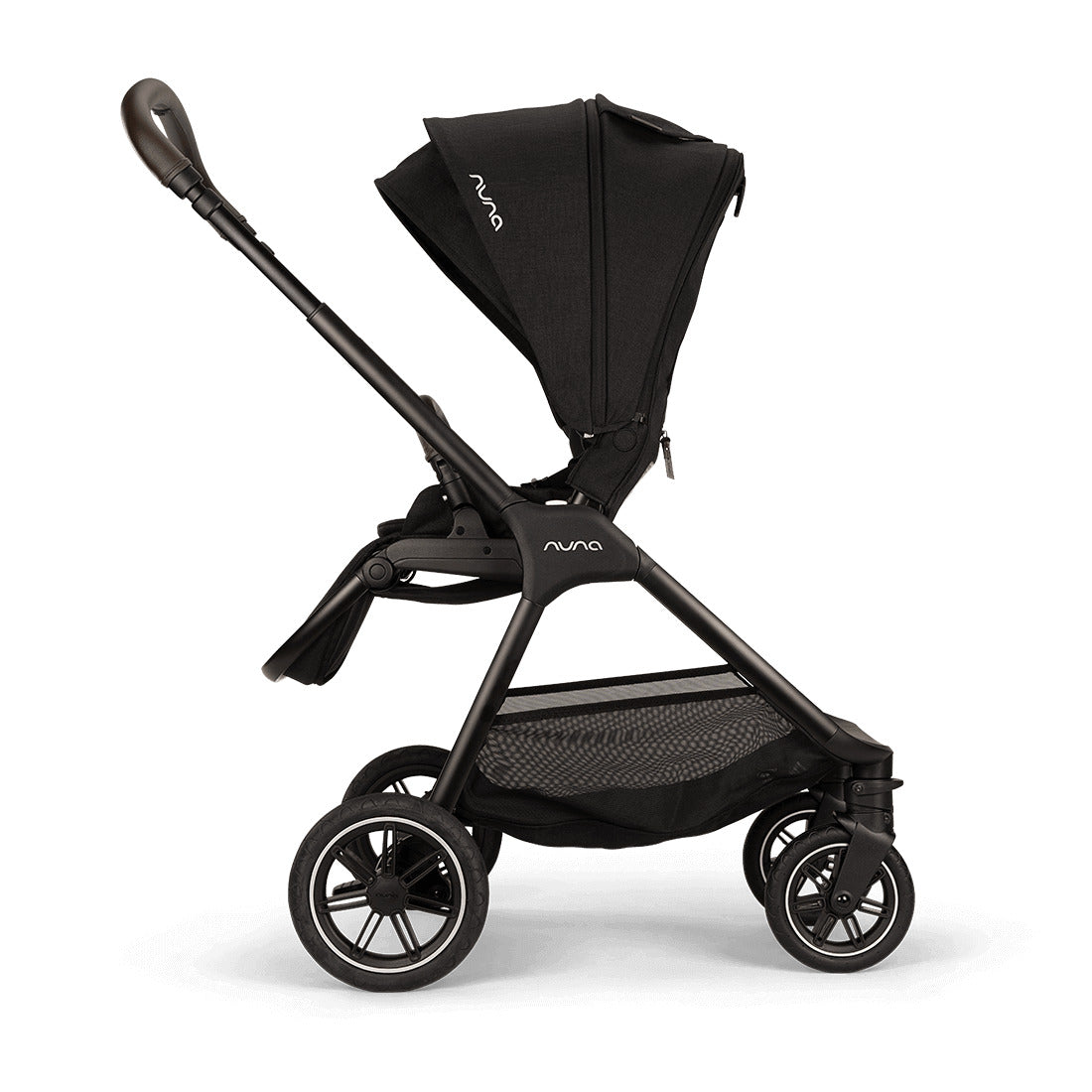 Nuna Triv Next Caviar pram side view