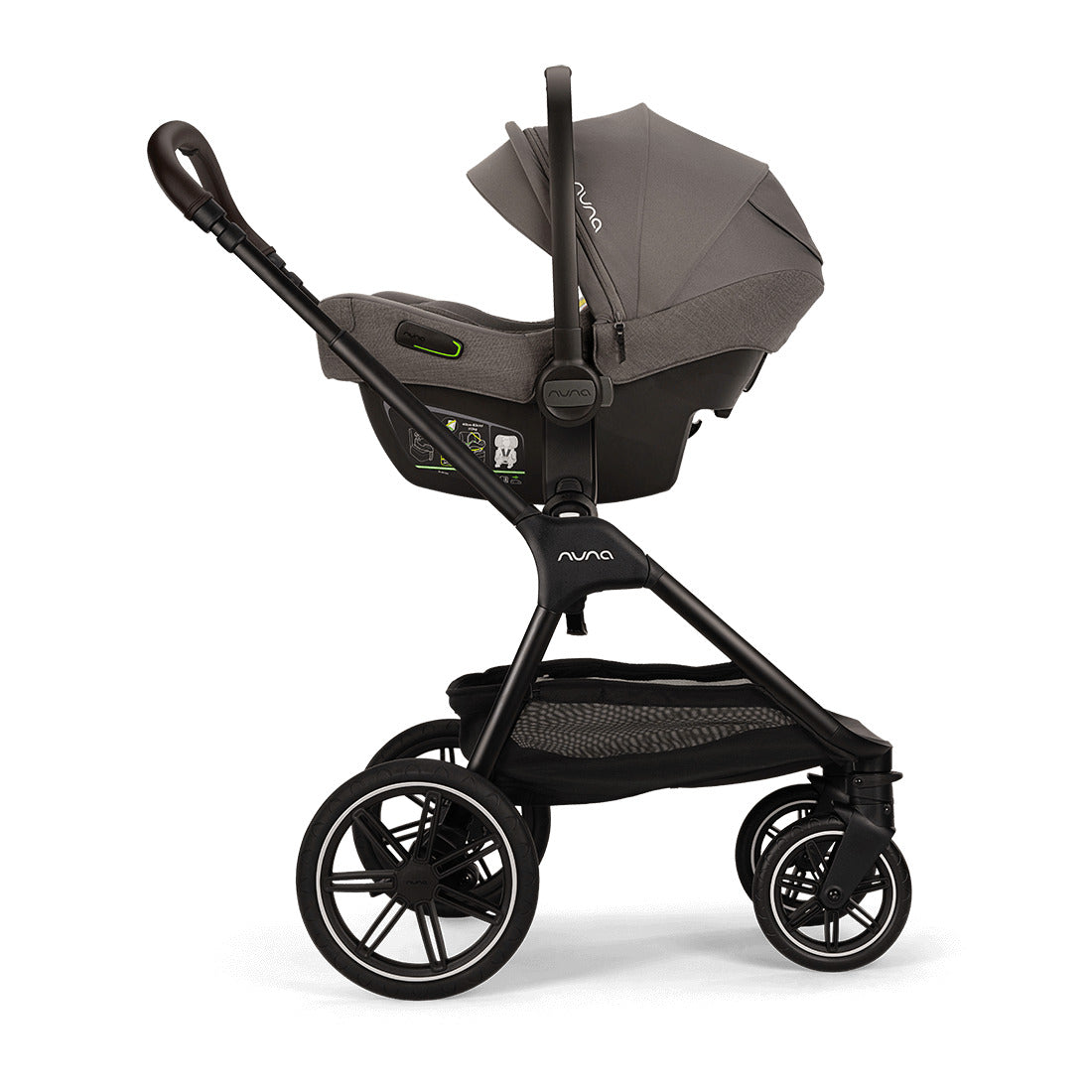 Capsule attached with Nuna Triv Lx stroller