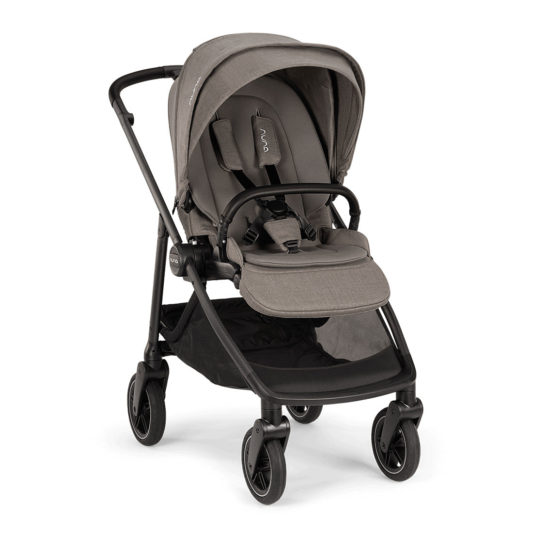 Nuna Swiv Stroller in granite front view:image,small_image,thumbnail,swatch_image