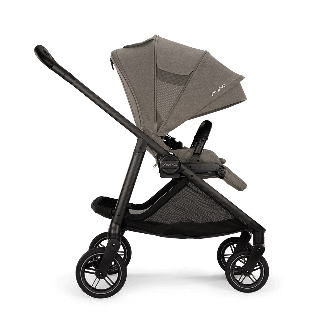 Nuna Swiv Stroller in granite side view