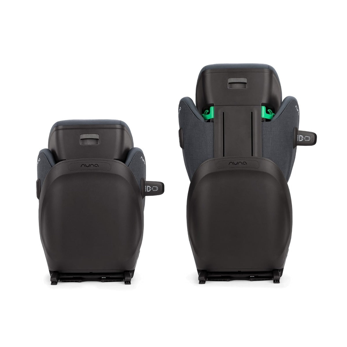 Nuna Aace Lx car seat capsule in Ocean Back side View