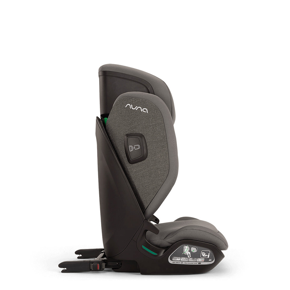 Nuna Aace Lx car seat capsule in Thunder Side View